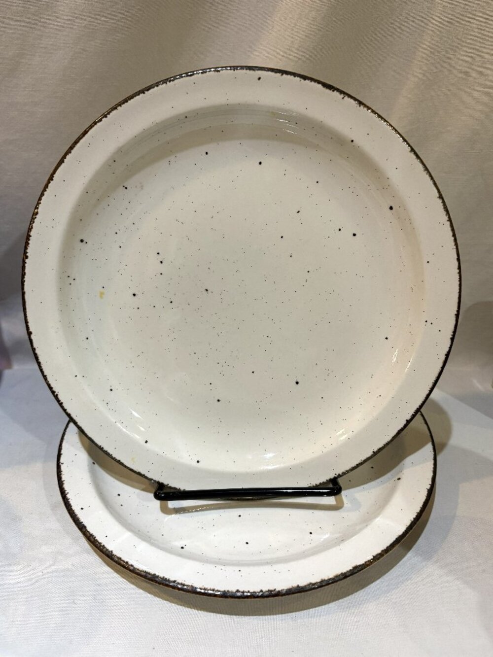 Pair of Midwinter Stonehenge Creation Stoneware 8 3/4" Plates